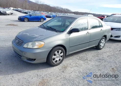 2004 Toyota Corolla Ce из США, поврежденный, VIN 2T1BR32EX4C186747